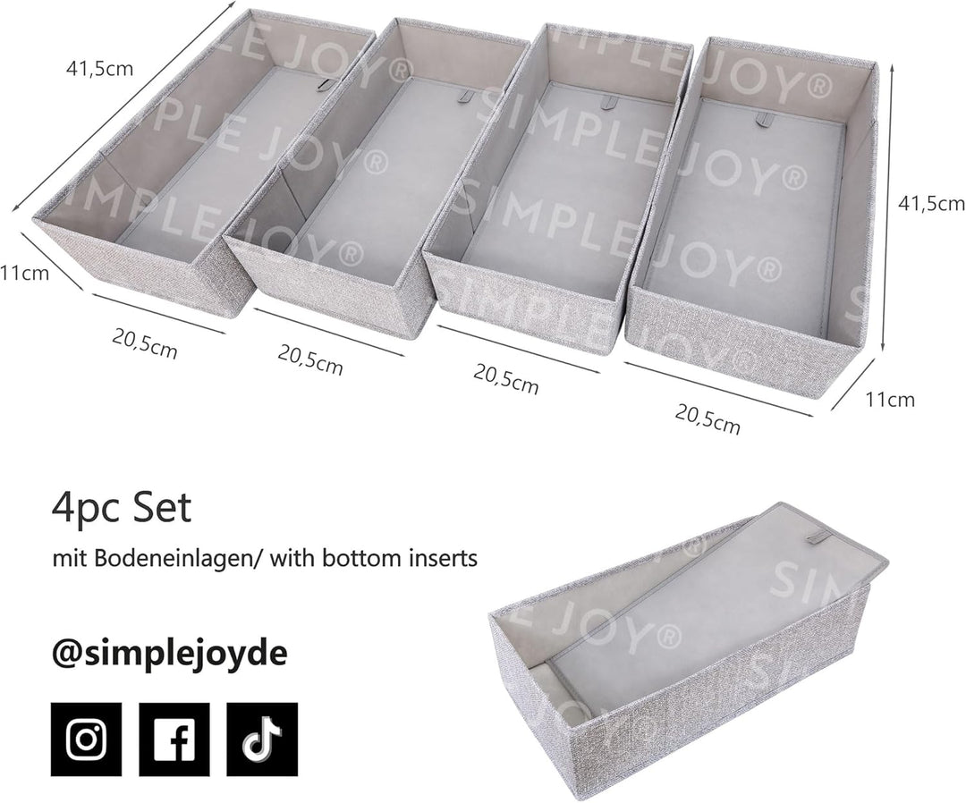 SIMPLE JOY® HEMNES FileFolding Box f. I K E A Kommode, DAS ORIGINAL; passgenau; Stabiler Boden; Schu