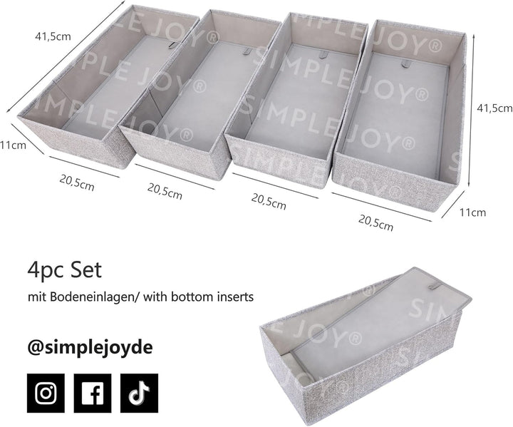 SIMPLE JOY® HEMNES FileFolding Box f. I K E A Kommode, DAS ORIGINAL; passgenau; Stabiler Boden; Schu