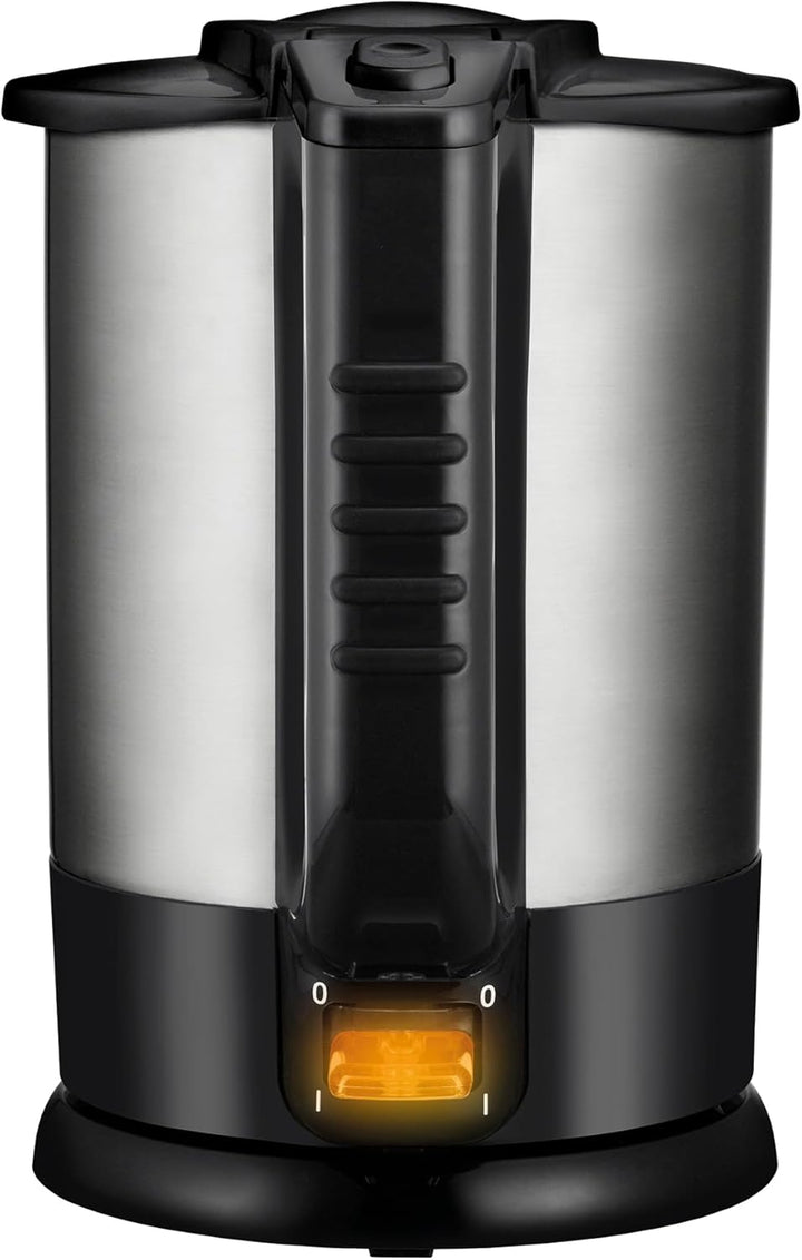 Unold 18015 Wasserkocher - Edelstahl Kettle, Schwarz, 1,5 L, EU Stecker, 2200 W, Blitzkocher, 360° d