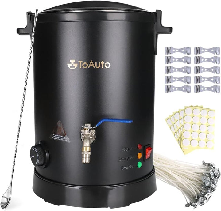 TOAUTO WMF-8L Kerzenherstellung Kit Kommerzieller Elektrischer Wachsschmelzer für Wachs mit Heizkern