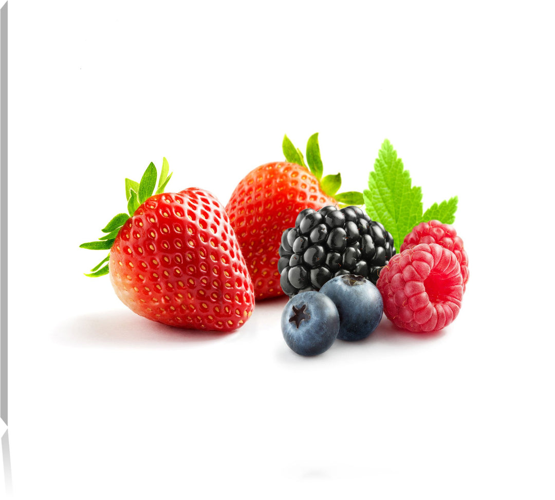 Pixxprint Frisches Obst, Format: 100x70 auf Leinwand, XXL riesige Bilder fertig gerahmt mit Keilrahm
