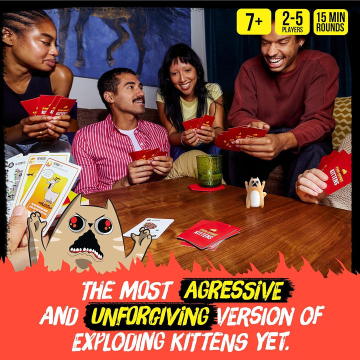 Exploding Kittens Rage Mode, 2-5 Players, Age 7+ Card Game