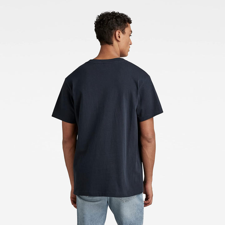 G-STAR RAW Herren Loose R T Ss Hemd M Blau (Salute D23337-c336-c742), M Blau (Salute D23337-c336-c74
