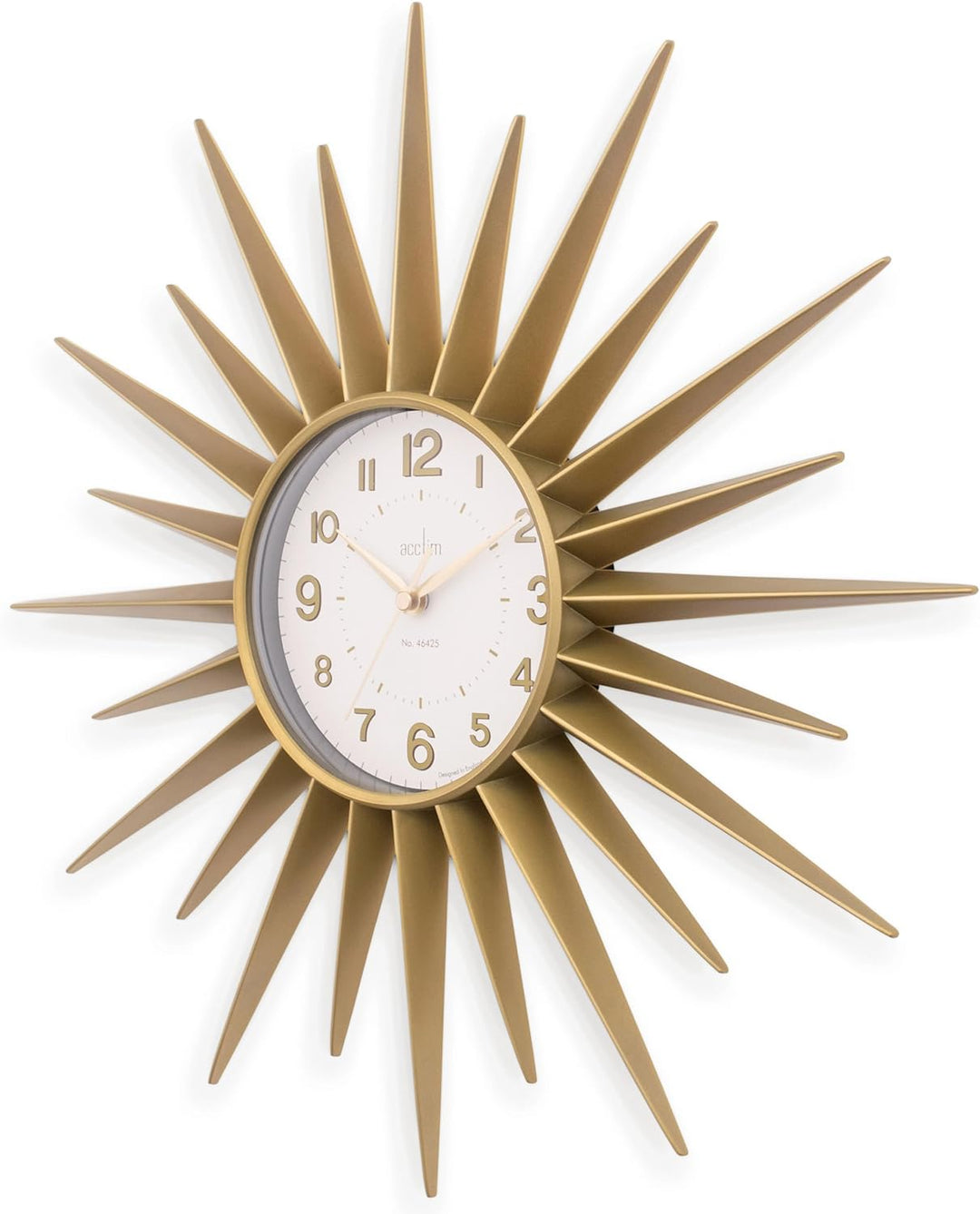Acctim 21760 Stella 43 cm Strahlenkranz-Wanduhr, Gold