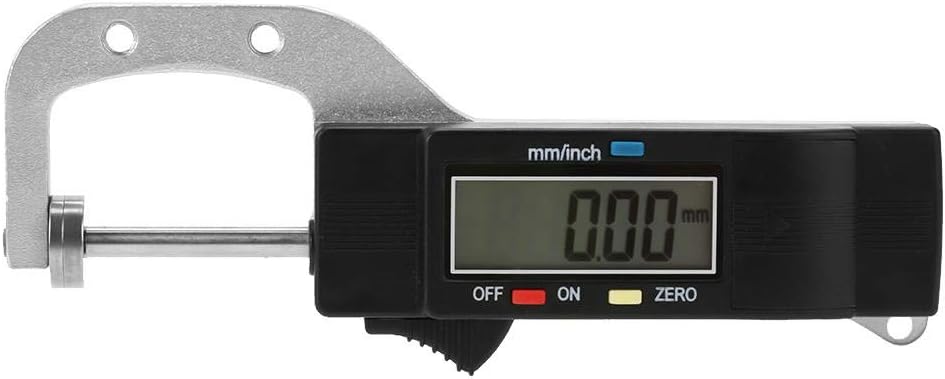 Hilitand Dickenmessgerät, 0–25 mm, horizontal, elektronisches Werkzeug zur Messung der Dicke, mit di