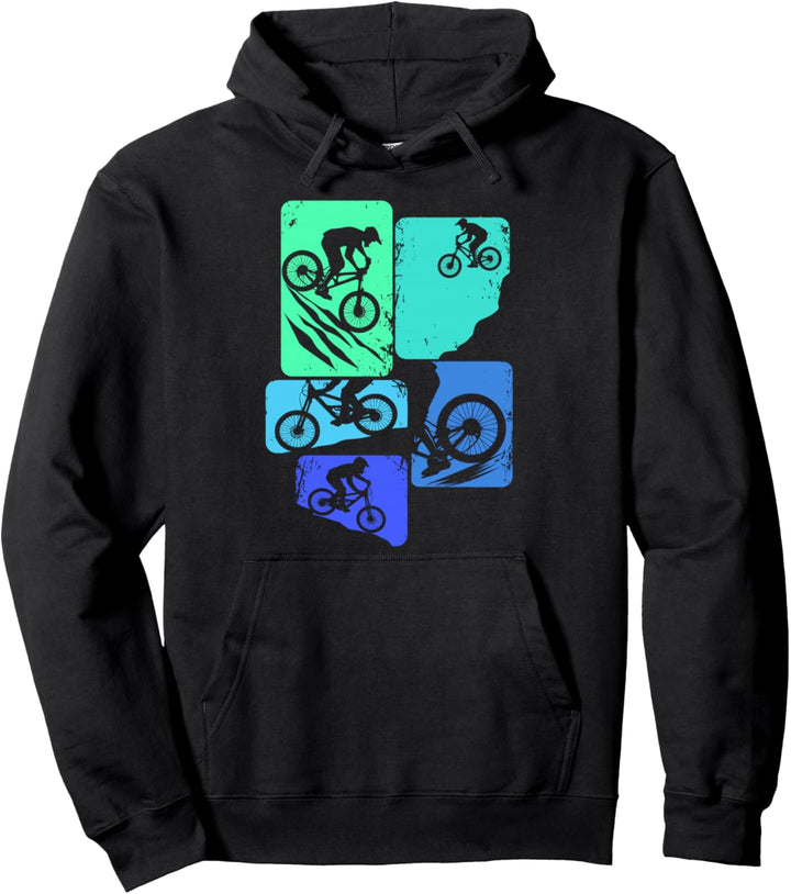 Mountainbike Downhill Biker MTB Jungen Kinder Pullover Hoodie