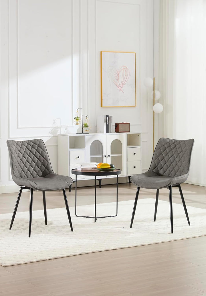 WOLTU Esszimmerstühle 4er Set, Küchenstühle, Wohnzimmerstühle, Polsterstühle mit Rückenlehne, für Es