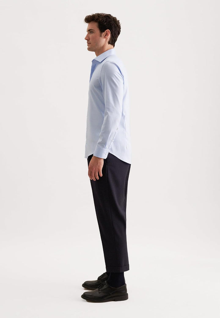 Seidensticker Herren Men Shaped Longsleeve Cotton Businesshemd 37 Blau(253690), 37 Blau(253690)