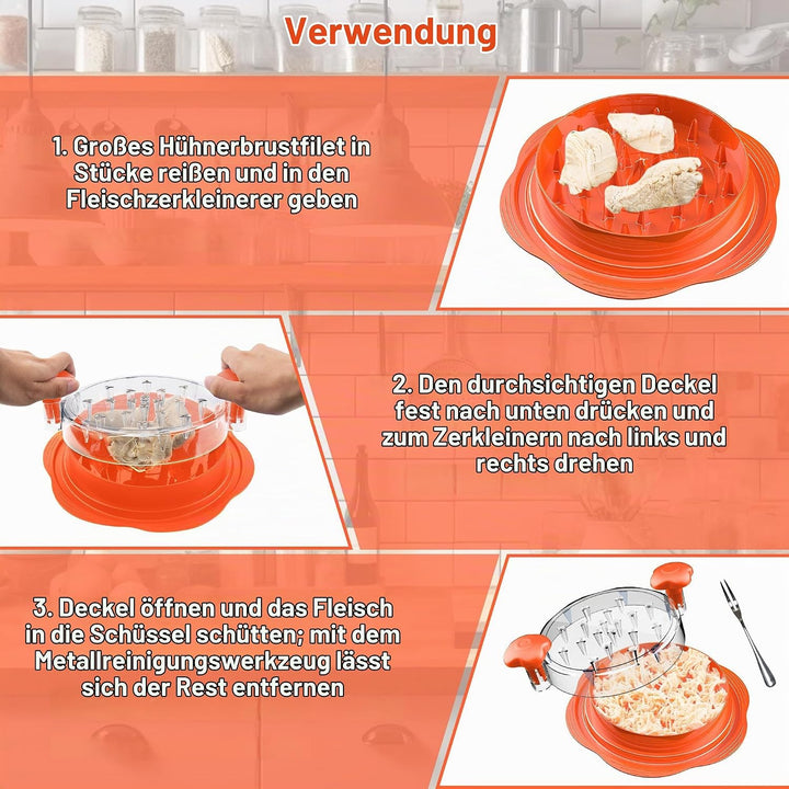 Hähnchen Zerkleinerer, 25 cm grosser pulled chicken shredder, Professionelles Fleischzerkleinerer mi