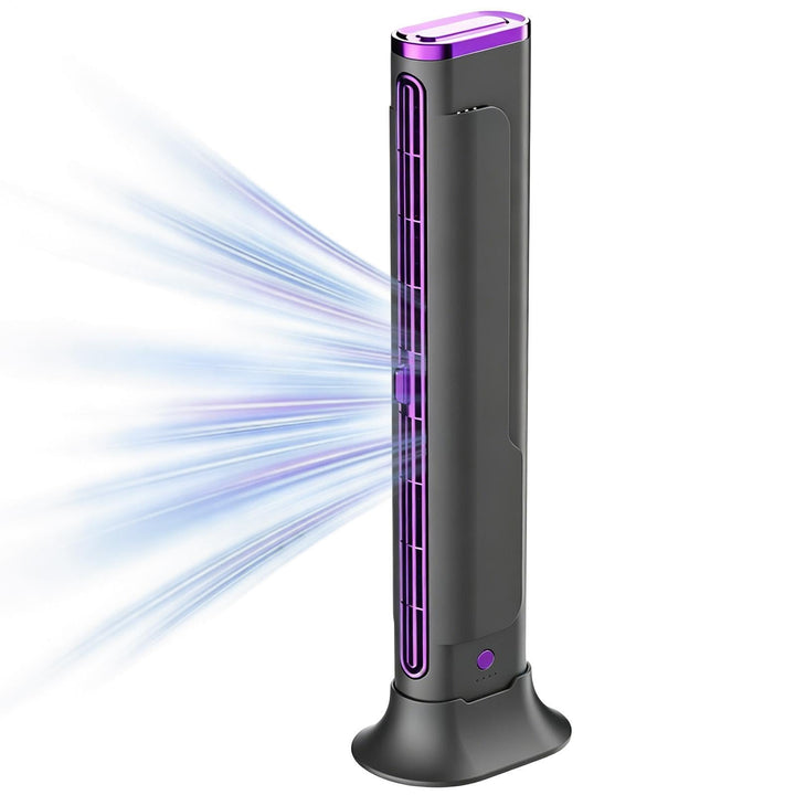 Kühlventilator Für Schlafzimmer - Flügelloses tragbares USB-aufladbares Gerät - Desktop-Klimagerät -