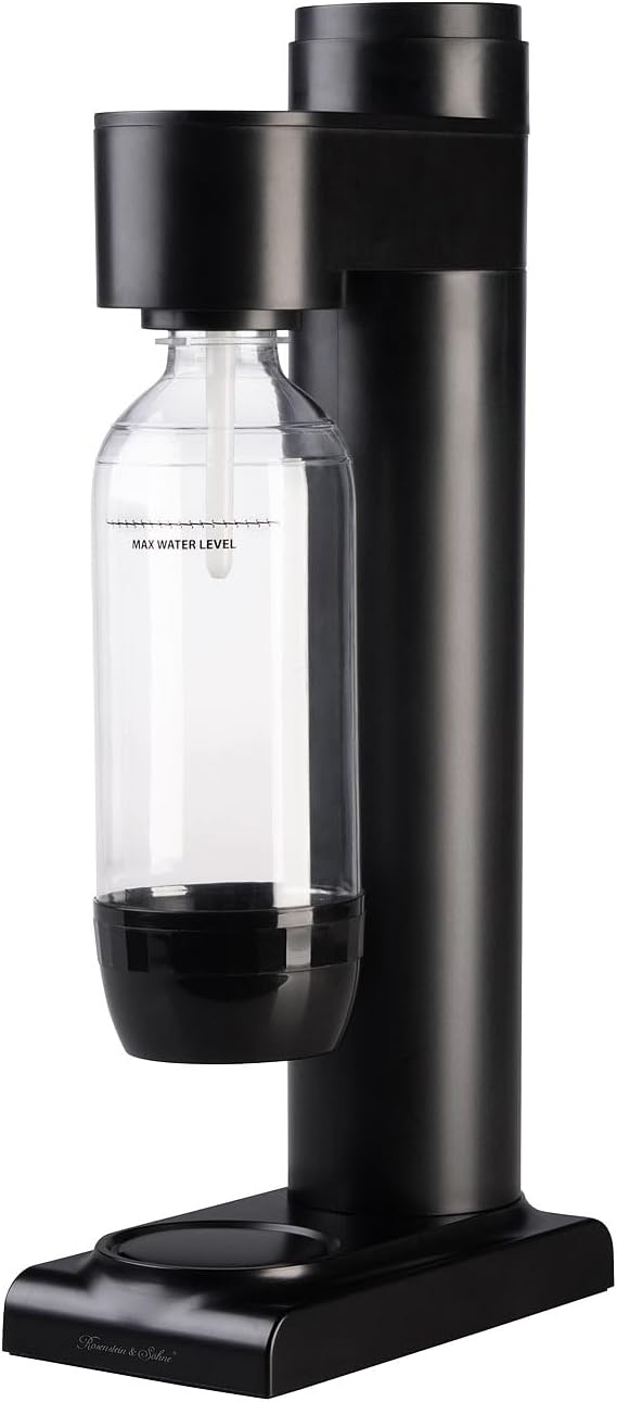 Rosenstein & Söhne kompakte Wassersprudler: Soda-Wassersprudler mit 5 1-Liter-Flaschen, Soda-Stream-