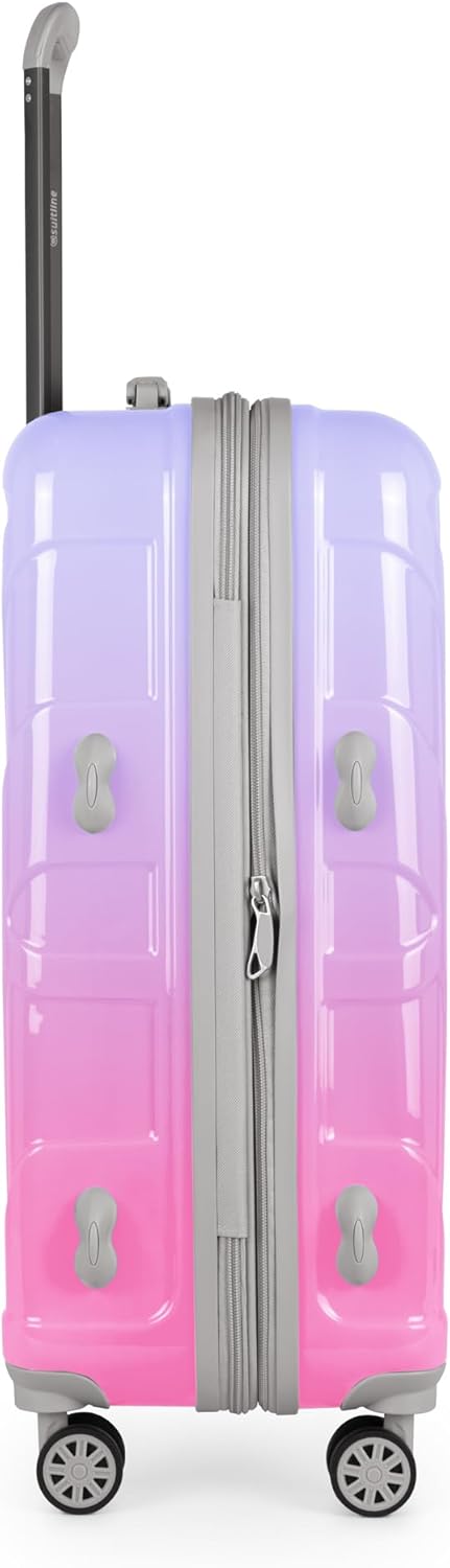 suitline - Hartschalen-Koffer Koffer Trolley Rollkoffer Reisekoffer, TSA, 66 cm, ca. 58 Liter, PC gl