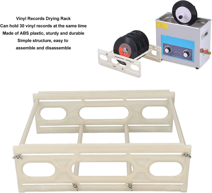 Topyond Schallplatten-Trockenständer,Schallplatten-Trockenständer,ABS,Kunststoff,Grosse Kapazität,Sc