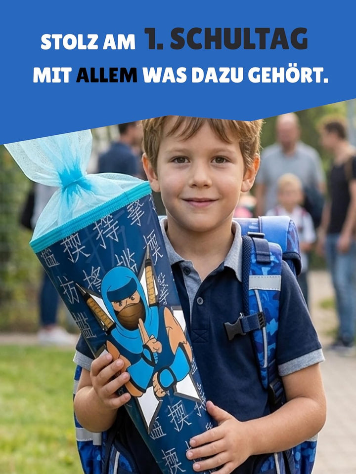 Familando - McNeill Ergo Complete Schulranzen Set - 10-teilig mit Schultüte - Puzzle - Ergonomisch &