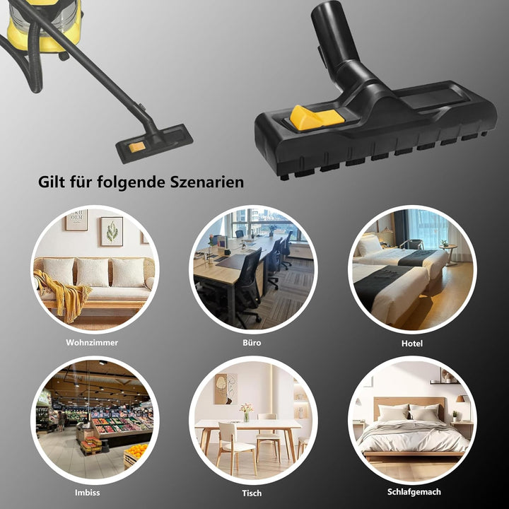 3 Stück für Kärcher WD6 WD3 WD4 WD5 Zubehör, Bodendüsen für Kärcher Staubsauger WD3 WD5 WD4 WD6 Zube