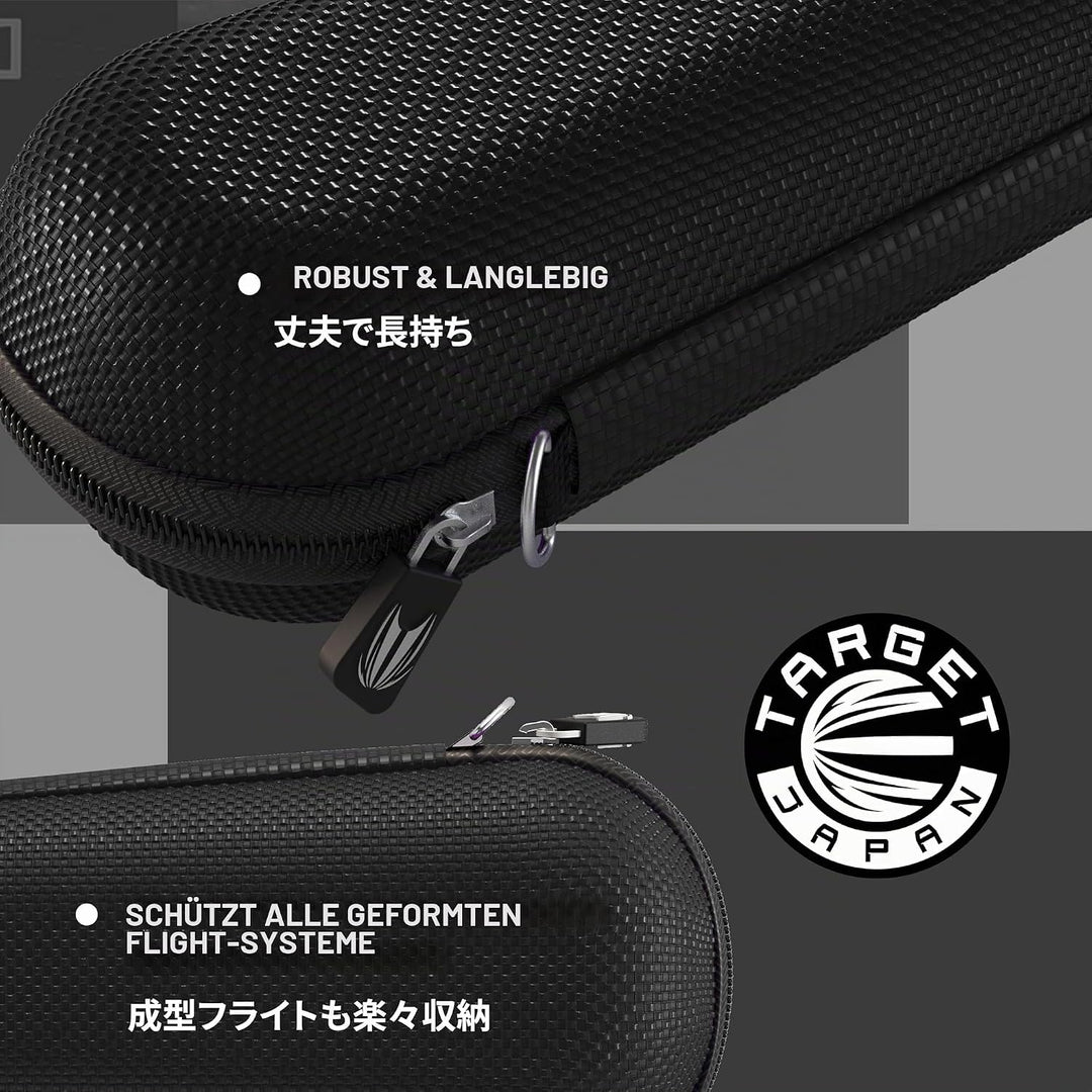 Target Japan Takoma Shell Wallet, Schwarz | Dart-Tasche, Dart-Aufbewahrungsbehälter, hält 3 vollstän