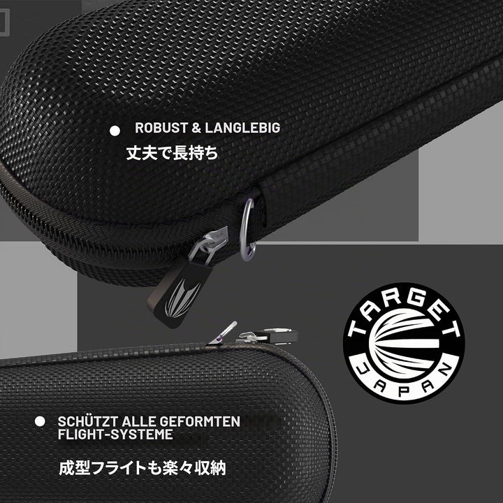 Target Japan Takoma Shell Wallet, Schwarz | Dart-Tasche, Dart-Aufbewahrungsbehälter, hält 3 vollstän