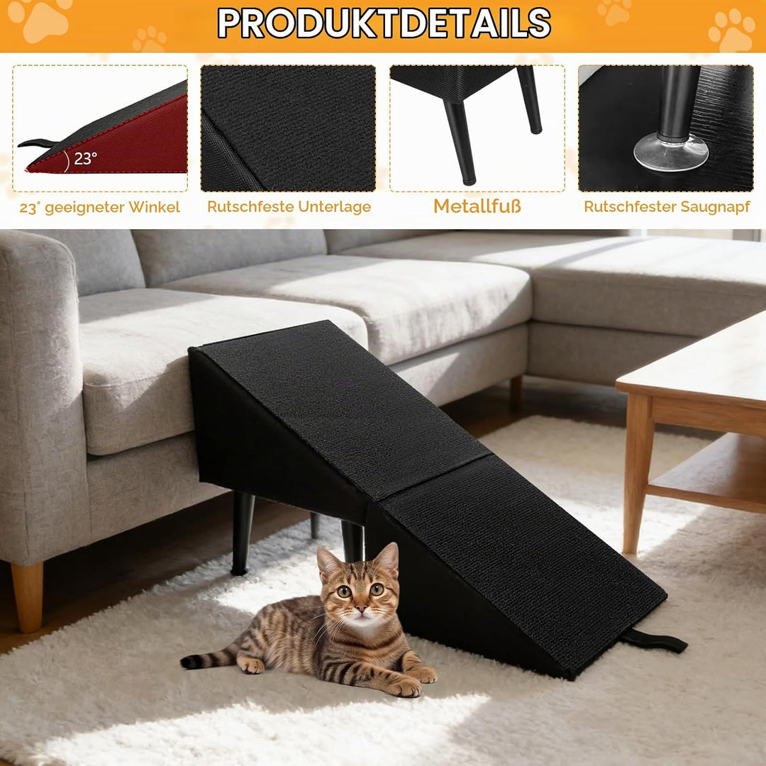 Hundetreppe, Multifunktional Hundetreppe für Kleine Hunde Geteilte Ottoman Faltbare Hunderampe Schwa