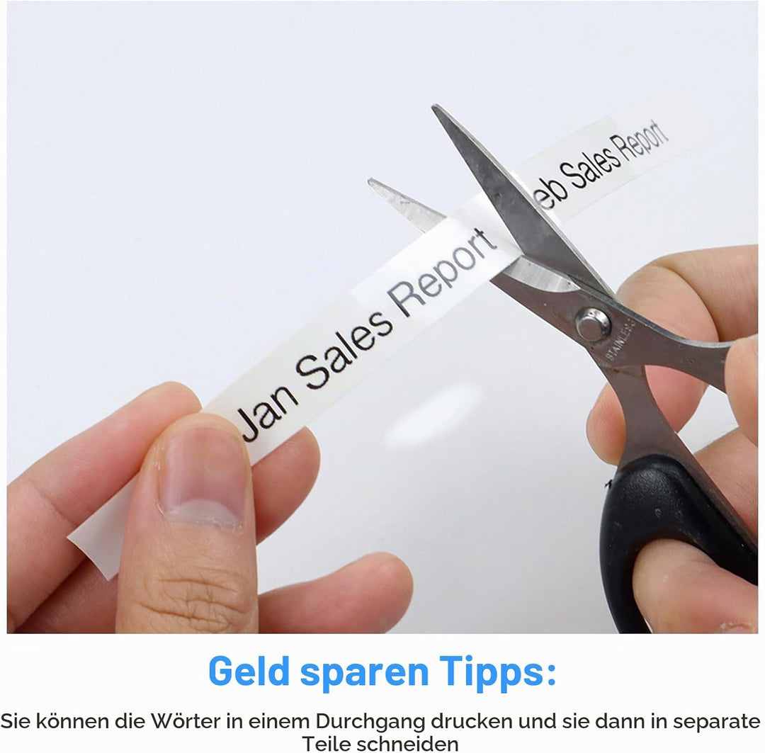 UniPlus 6x Kompatibel Tze 6mm 0,24 Etikettenband als Ersatz für Brother TZe-211 TZe-111 TZe-411 TZe-