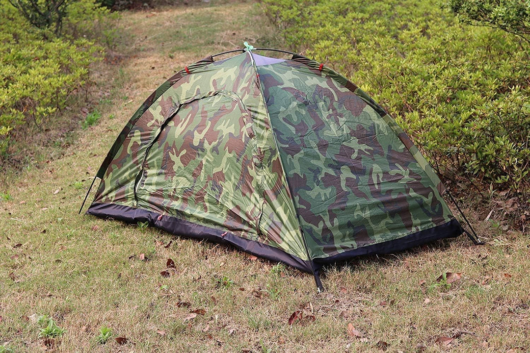 Campingzelt Leichtes Rucksackzelt Tarnmuster Outdoor-Ausrüstung für Camping, Wandern und Radtouren –
