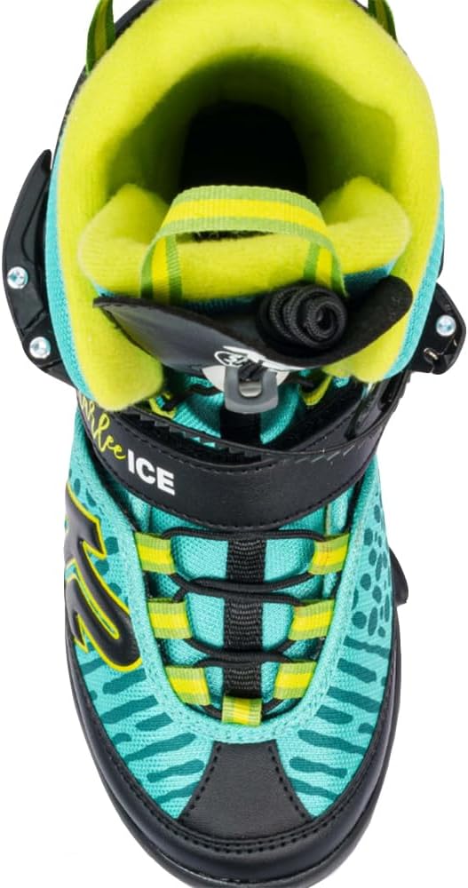 K2 Skates Mädchen Schlittschuhe Marlee Ice, turquise - yellow, 25G0210 XS (EU: 26-31 / UK: 7-11 / US
