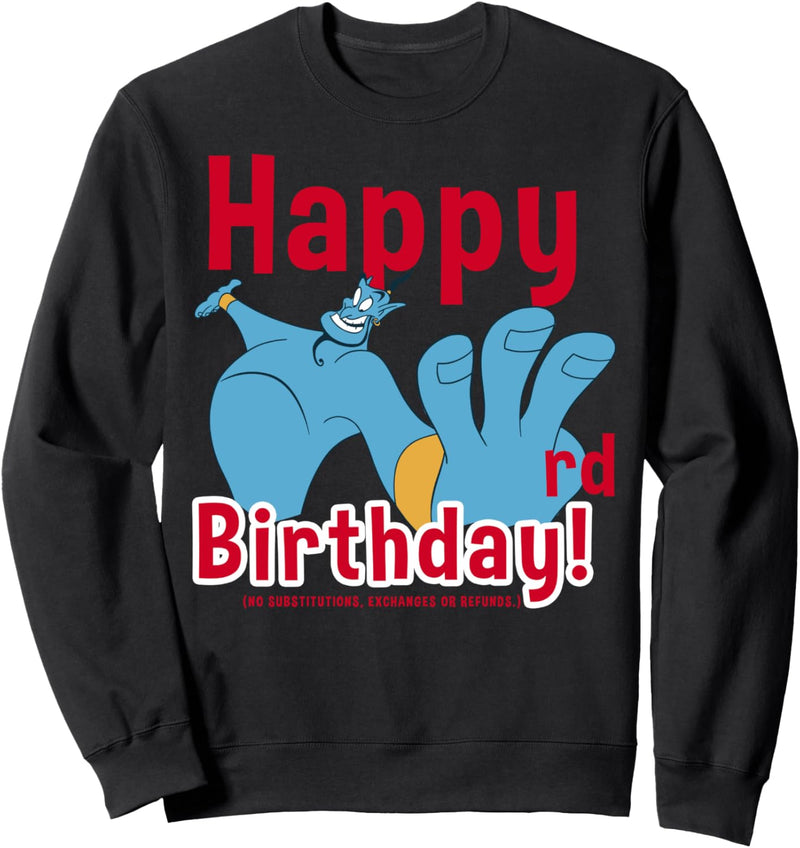 Disney Aladdin Genie Happy 3rd Birthday Sweatshirt