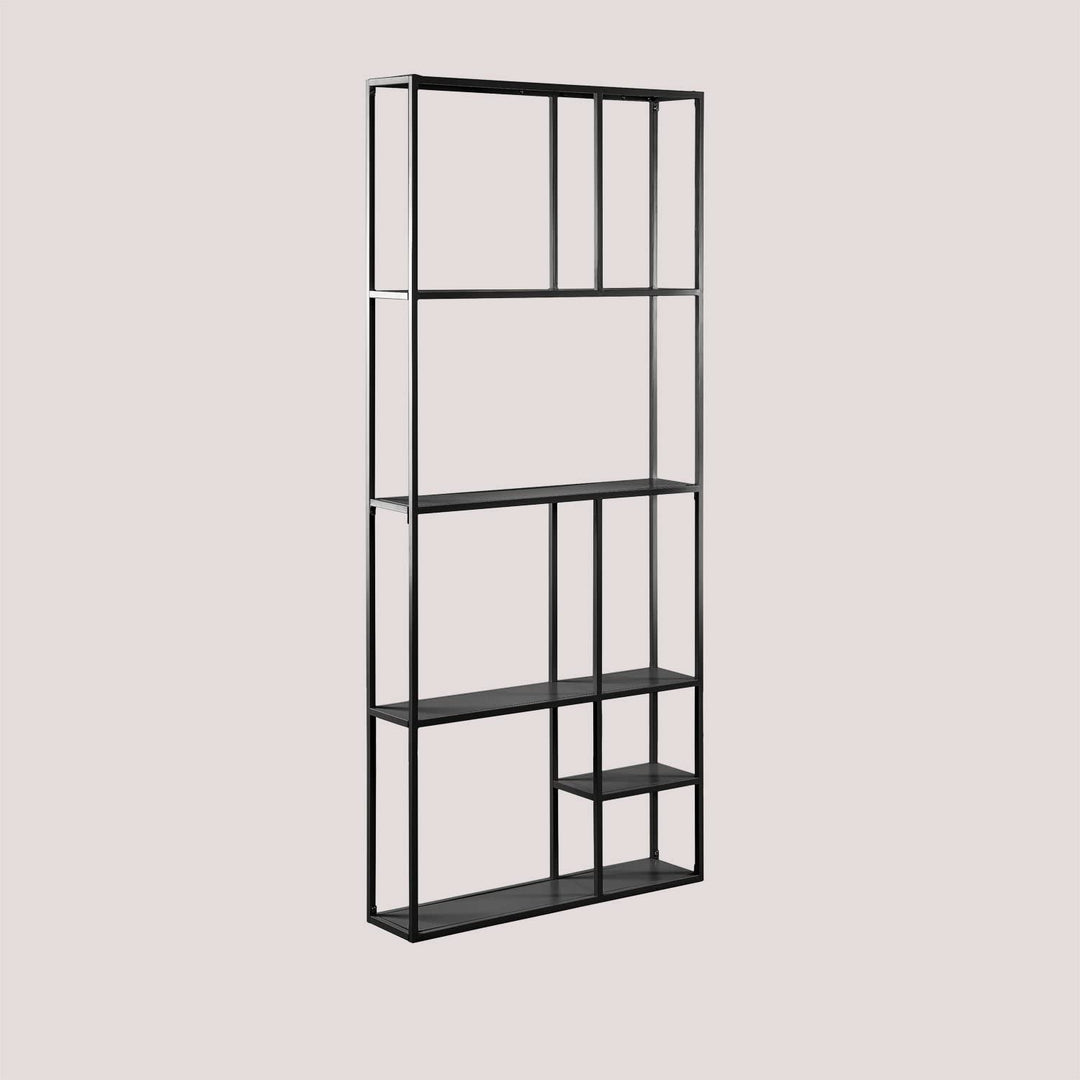 SKLUM Modulares Wandregal aus Stahl (80 cm) Thura - Sch. Carbon, Sch. Carbon
