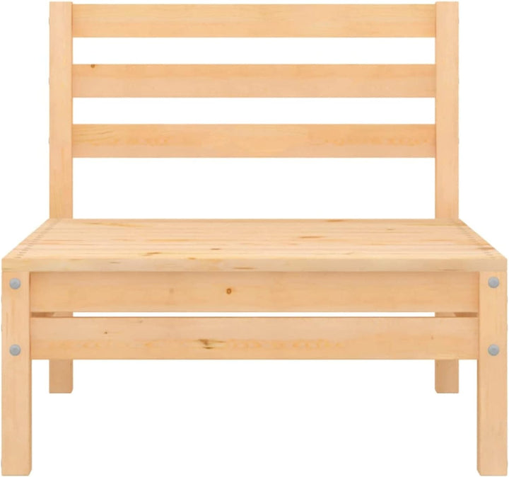 Tidyard 2 STK. Garten Mittelsofa Einzelsofa Modular Gartensofa Holzsofa Gartenmöbel Sofa Kiefer Mass