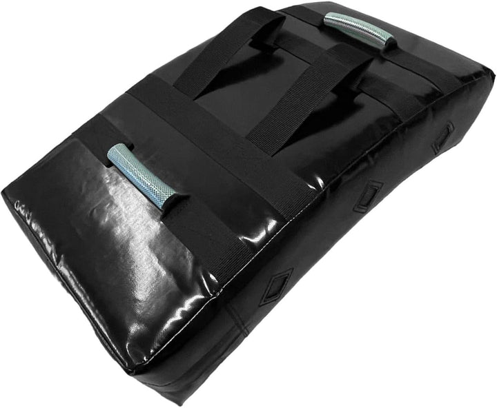 Schlagpolster Pro Gekrümmt - Mit 4 Griffen - 75 x 35 x 18 cm - Kunstleder schwarz