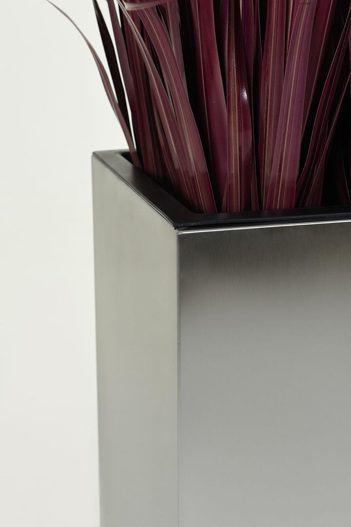 Vivanno Pflanzkübel Blumenkübel Pflanzgefäss Übertopf Edelstahl Block - 60 x 30 x 30 cm BLOCK 60x30x
