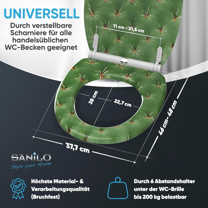Sanilo WC Sitz mit Absenkautomatik, viele neue Toilettendeckel zur Auswahl, hochwertige Oberfläche,