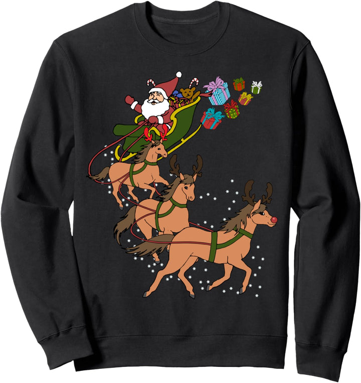 Pferde Weihnachts Sweatshirt
