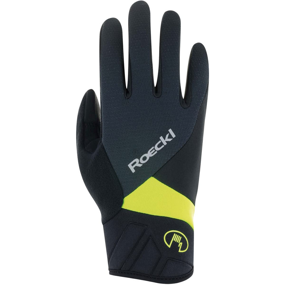 Roeckl Runaz Winter Fahrrad Handschuhe lang schwarz/grün 2023 10.5, 10.5