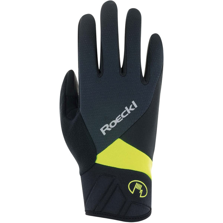 Roeckl Runaz Winter Fahrrad Handschuhe lang schwarz/grün 2023 10.5, 10.5