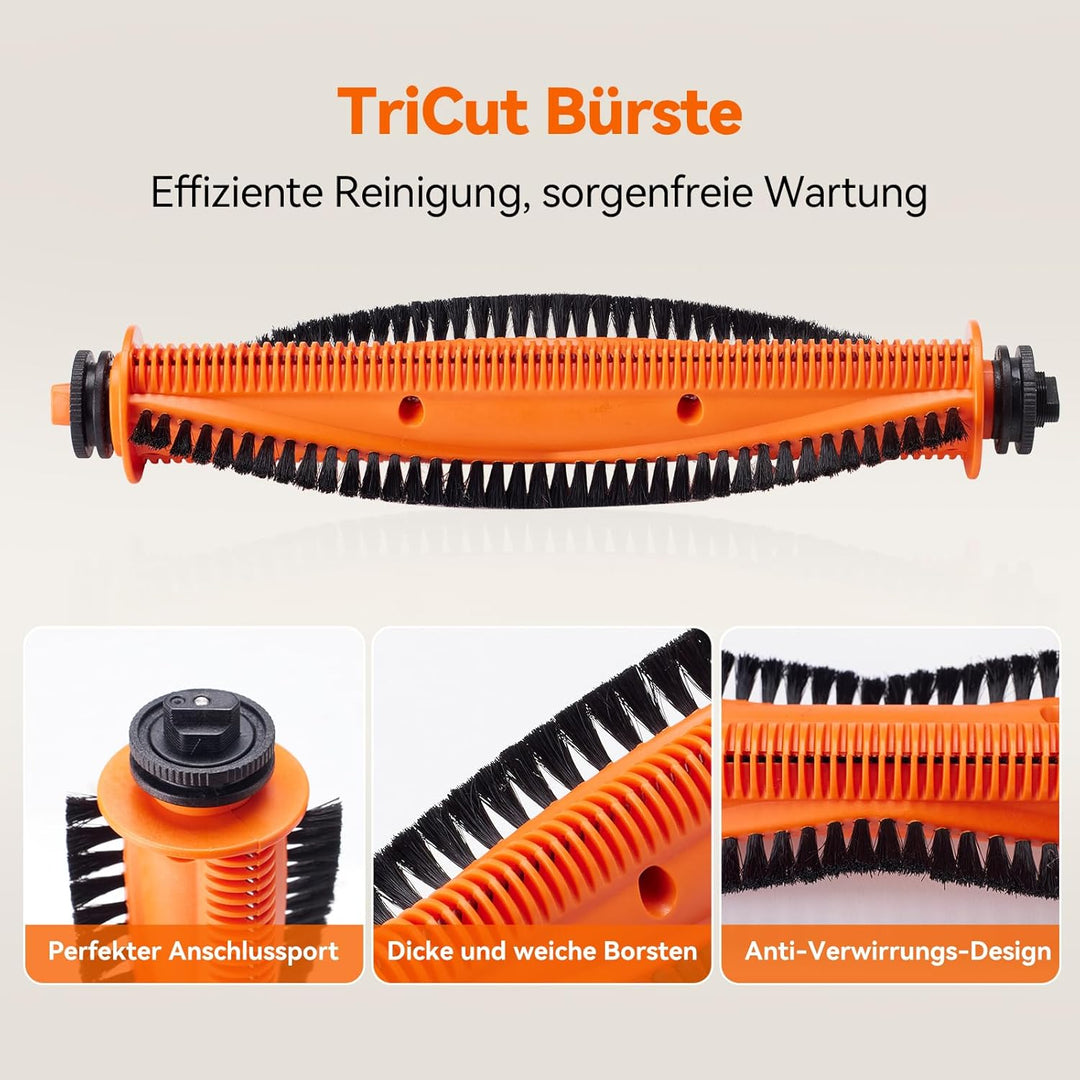 24 Stück Zubehör Set für Xiaomi Robot Vacuum 5/5 Pro Saugroboter, Ersatzteile mit 1 Anti-Tangle Haup