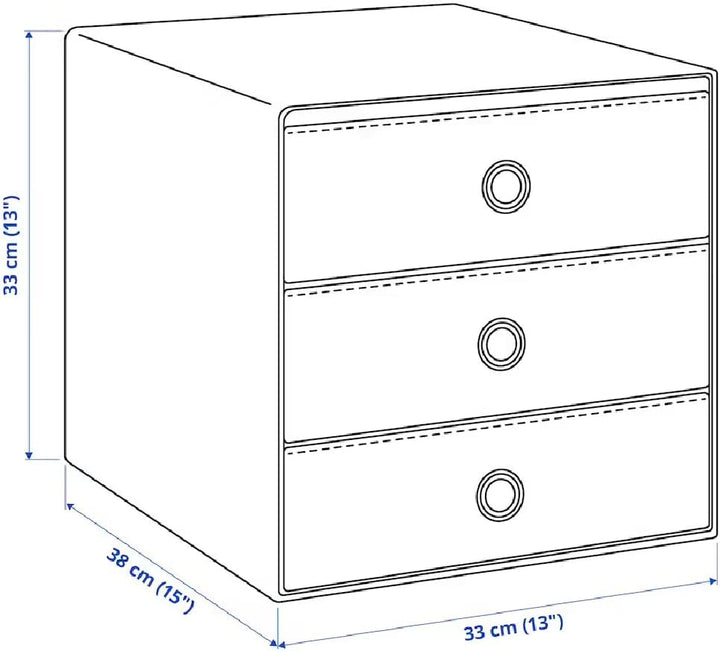 BLÄDDRA Mini-Kommode mit 3 Schubladen, Aufbewahrungsbox, Aufbewahrungsbox, Aufbewahrungsbox, Aufbewa