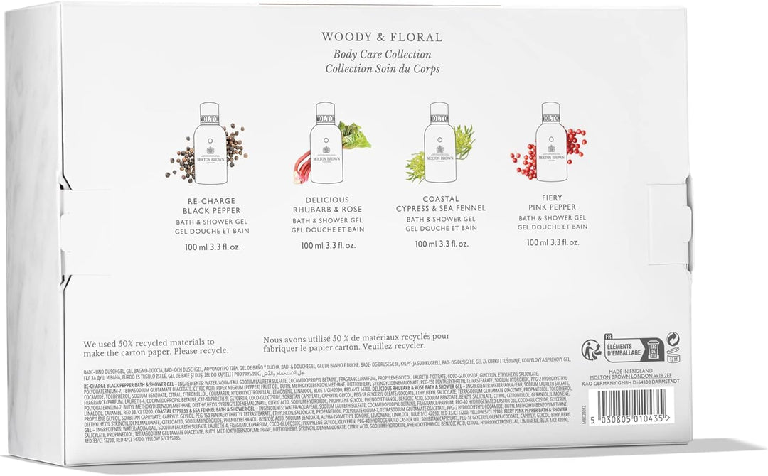Molton Brown Woody und Floral Körperpflege-Kollektion