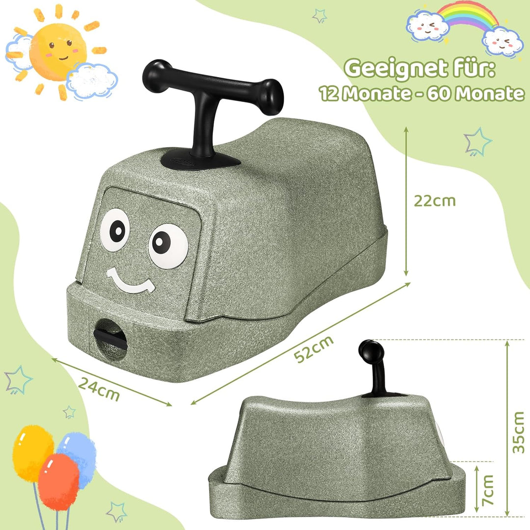 MAMIZO 5 in 1 Rutschauto ab 1 Jahr, Babyrutscher mit 4 PCs 360° Geräuschlose Räder, Babyroller bis 2