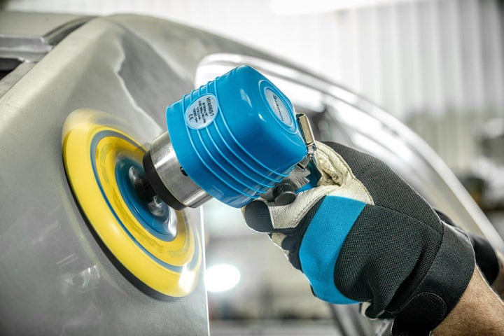 Högert Technik Druckluft Schleifer, Oszillierender Pneumatische Exzenterschleifmaschine 150mm, 10000
