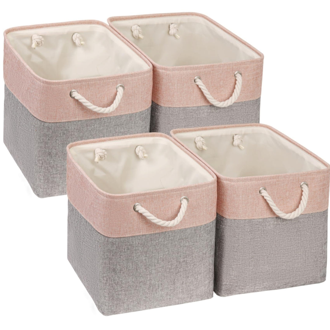 Mangata Aufbewahrungsbox,(25x25x25cm) Aufbewahrungskorb Stoff, Box in Würfel für Schrank, Regal, und