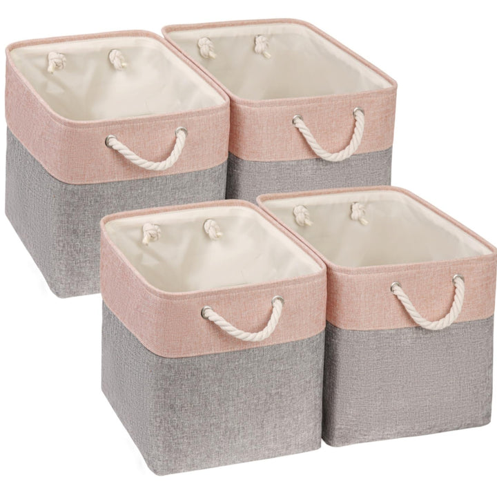 Mangata Aufbewahrungsbox,(25x25x25cm) Aufbewahrungskorb Stoff, Box in Würfel für Schrank, Regal, und
