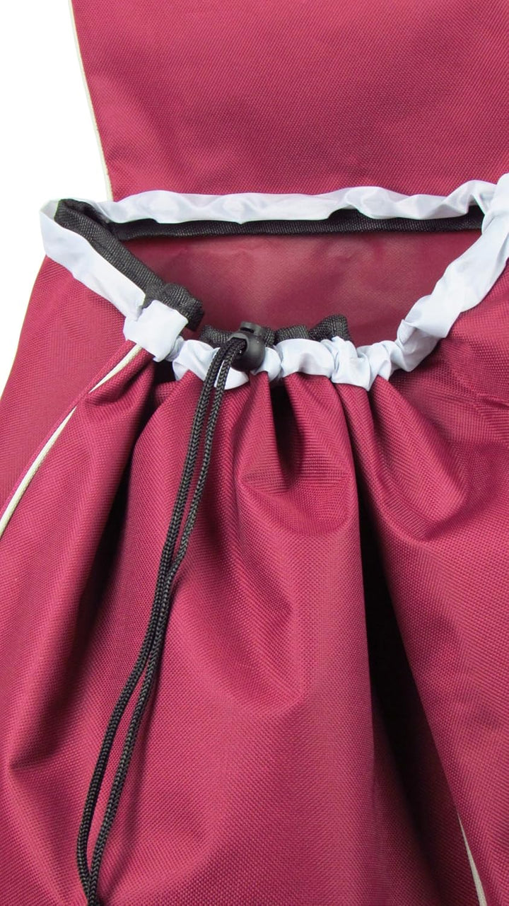 Einkaufstrolley klappbar 38L – leicht & stabil – wetterfest – mit Reissverschlusstasche – Metallgest