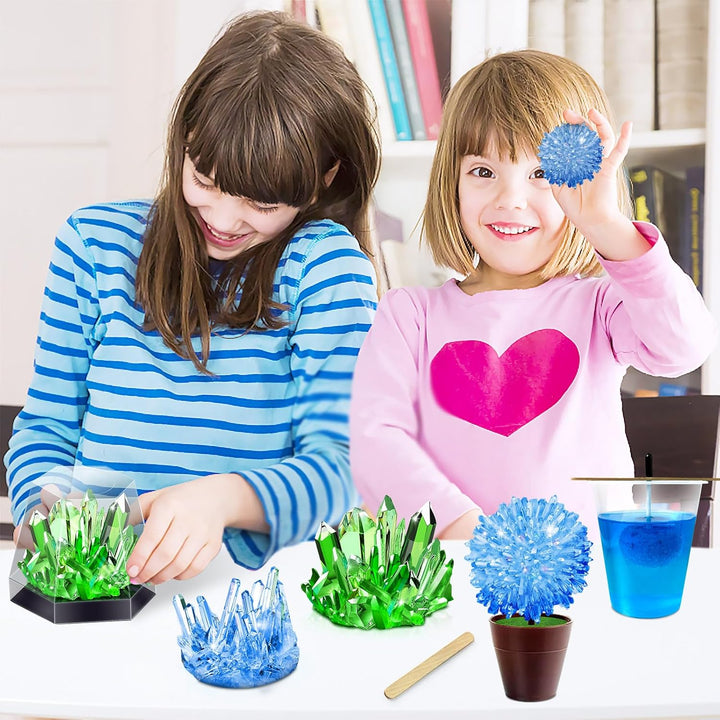 UNGLINGA Crystal Growing Kit, 5 Kristall-Zucht Experimentierset, Kristalle in deinen Lieblingsfarben