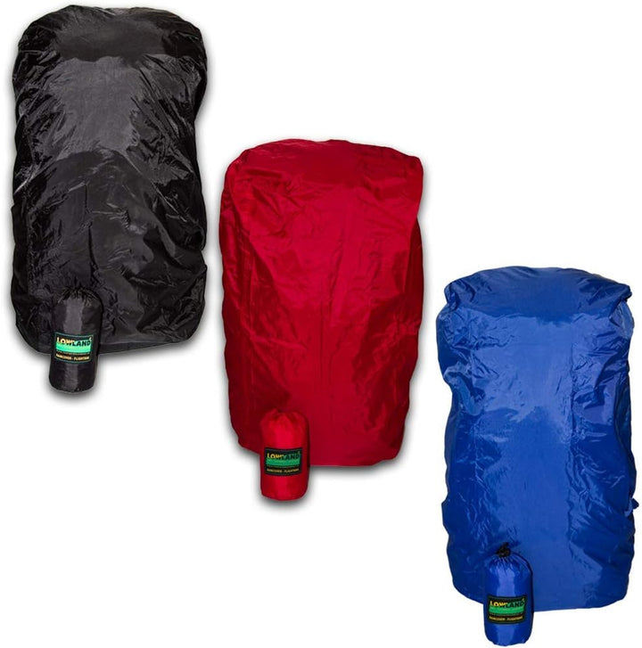 Lowland Outdoor Regen- und Transporthülle für Rucksäcke │Wasserdicht │85L │304g (Blau)