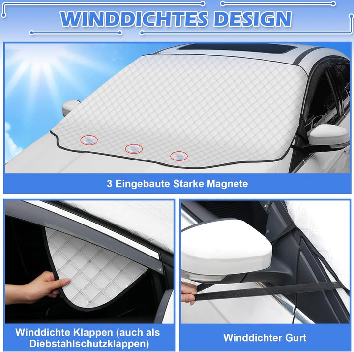 Tevlaphee Frontscheibenabdeckung, Windschutzscheibenabdeckung, Autoscheibenabdeckung, Scheibenabdeck