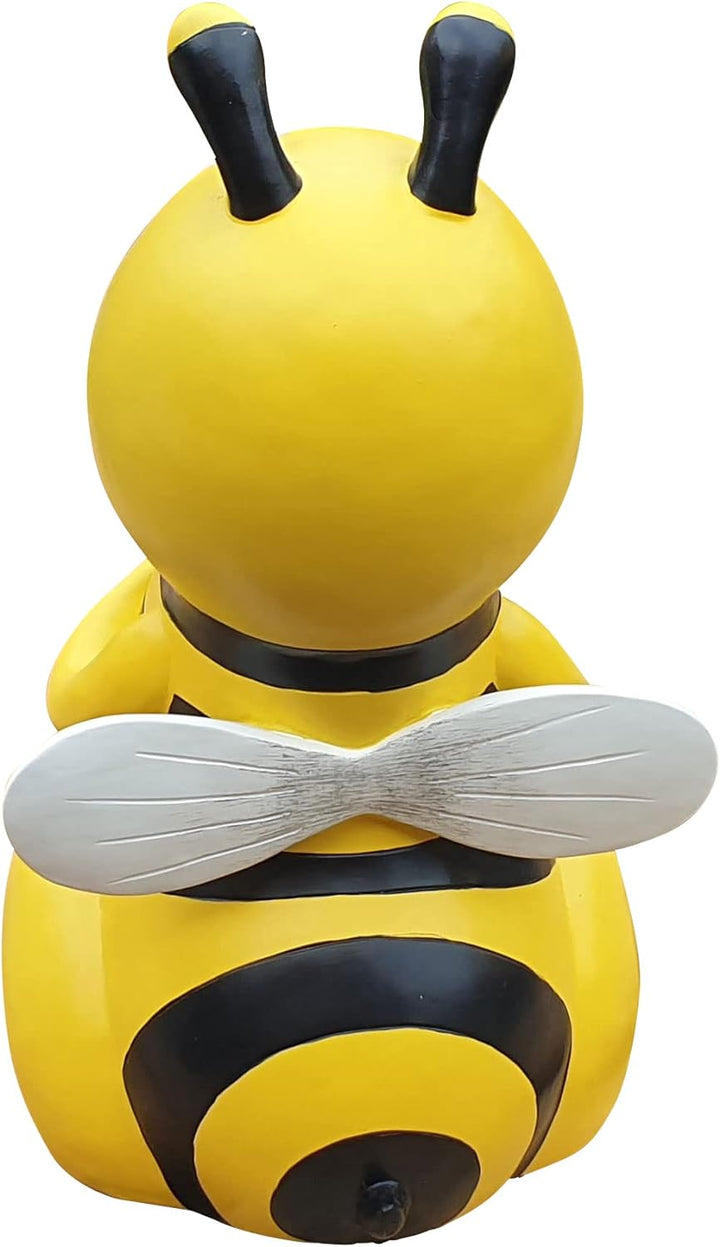 Fachhandel Plus Gartenfigur sitzende Biene lustige Deko Tierfigur Gartendeko Dekofigur