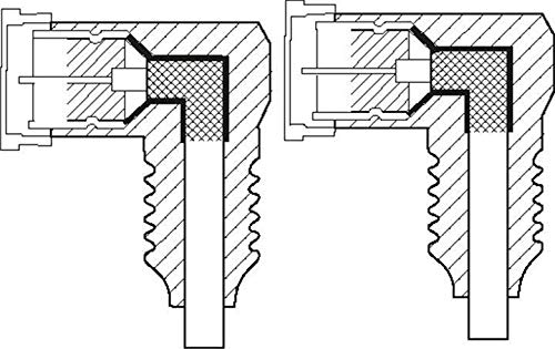 5er Set WireThinX SAT Anschluss Kabel (100% geschirmt) Quick F-Stecker/Quick F-Stecker (2X 90° gewin