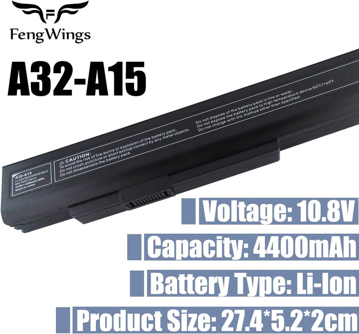 FengWings® A32-A15 akku, Ersetzen Für Medion Akoya A32-A15 AKKU, Medion E6221 | E6222 | E6227 | E623