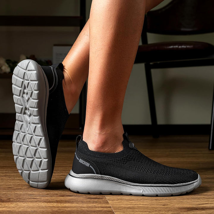 ODCKOI Sneaker Herren Ohne Schnuersenkel Slip-on Schuhe Mesh Atmungsaktiv Leicht Laufschuhe Sportsch