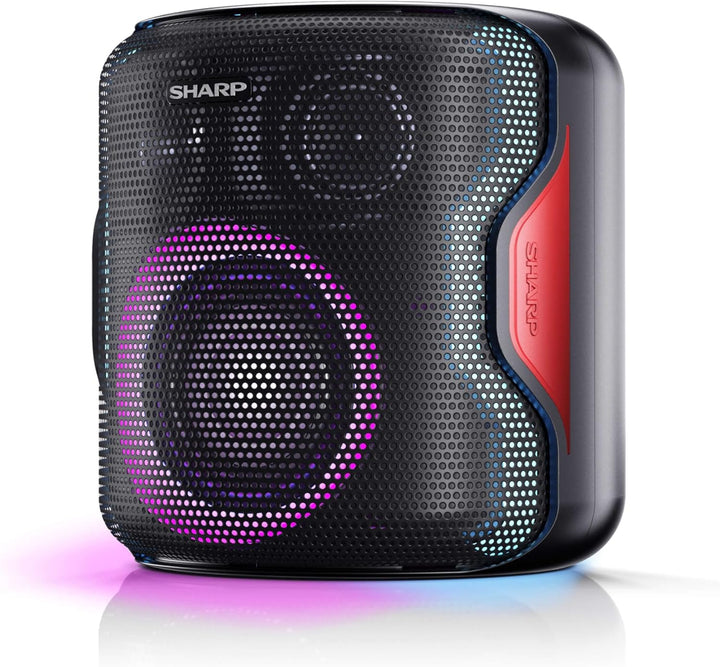 SHARP PS-921 (BK) Partylautsprecher, 14 Stunden Wiedergabezeit, Bluetooth, TWS: Koppeln eines weiter